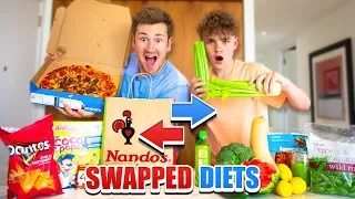 I swapped DIETS with my 16 YEAR OLD BROTHER for 24 HOURS