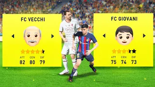 ⚽️ Calciatori 👴🏻 PIÙ VECCHI vs Calciatori PIÙ GIOVANI 👦🏻 Su Fifa 23