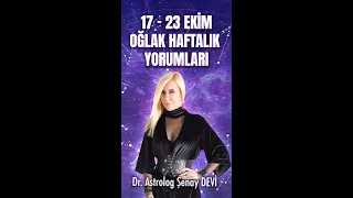 17 - 23 Ekim Oğlak Burcu - Dr. Astrolog Şenay Devi - Astrodeha #Shorts #OğlakBurcu #BurçYorumları