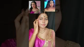 Krishna vs Gauri Makeup Challenge💄🥰 #shorts #nathjewaryajanjeer #mahua #krishna #makeup #ytshorts