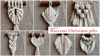 DIY: Tutorial Macrame Decor on a Cinnamon / Christmas mini gifts 🌲🌲🌲