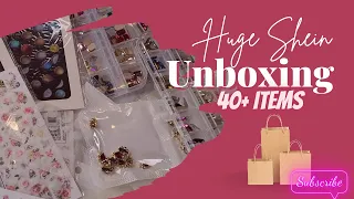 Huge Shein Nail Haul | 40 + Items | Nail Stickers + Nail Charms |  Affordable Nail Art | What I got