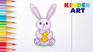 Как нарисовать пасхального кролика / зайца | How to draw Easter Bunny