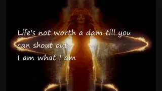 gloria gaynor i am what i am lyrics