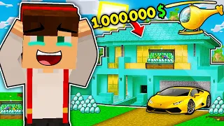 KUPIŁEM NAJDROŻSZY DOM $$$ 🤑 W MINECRAFT?! GPLAY & LAKI