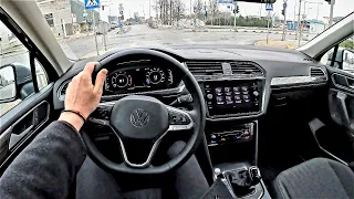 2022 Volkswagen Tiguan Allspace 1.5l 150HP | POV Test Drive | Wow a lot of space inside!