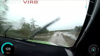 2017 Saaremaa Rally ss6 Notkus mistake onboard