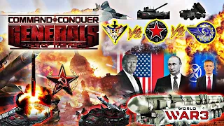 RUS vs NATO Alliance (RISE OF THE REDS MOD) C&C Generals Zero Hour