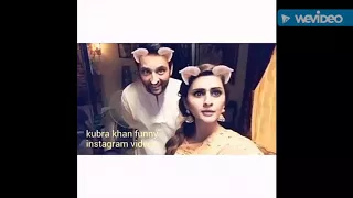 Kubra khan funny unseen videos |kubra khan Snapchat Instagram videos|kubra khan and yasir hussain