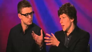 Justin Timberlake and Jesse Eisenberg on the Social Network