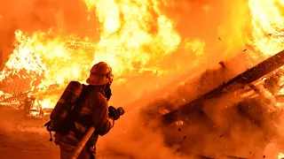 LAFD Carport Fire: Station 66 (South LA)