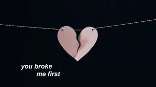 you broke me first ~ tate mcrae // 5 hour loop // lyrics in description