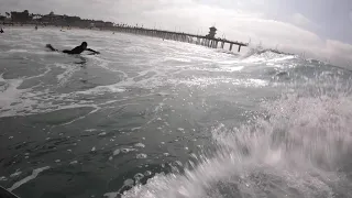 Bodyboarding Huntington Beach POV