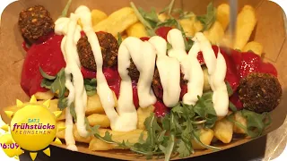 Pommes mit Bacon, Hummus oder mariniertem Hähnchen - Fritten mal anders | SAT.1 Frühstücksfernsehen