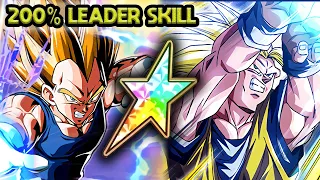 200% LEADER SKILL! PHY SSJ3 GOKU + LR SSJ2 ANGEL VEGETA ROTATION! Dragon Ball Z Dokkan Battle