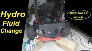 Avoid a $2000 Mistake Changing Hydro Fluid on Zero Turn Mower