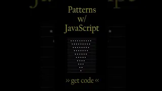 Pyramid Patterns With JavaScript