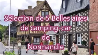 sélection de 5 belles aires de camping car de Normandie