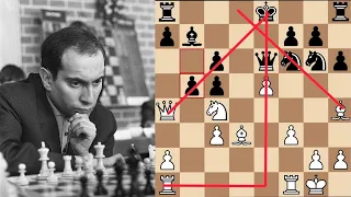 Mikhail Tal vs Hans-Joachim Hecht"Misha Impossible"Varna Olympiad Final-A 1962 · 1-0 #gaming #chess