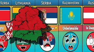 What if Belarus 🇧🇾 Died , Reaction From Different Countries _ Countryballs Comparison