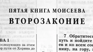 Библия. Книга Второзаконие. Ветхий Завет (читает Игорь Козлов)