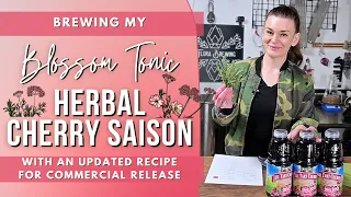 Brewing My Blossom Tonic: The Improved Cherry Saison Recipe for Commercial Release