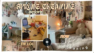 ✧.* SPRING CLEANING 🧺 ;* come watch me clean my room ( + a few tips to transform it + tour ) 🍂⭐️