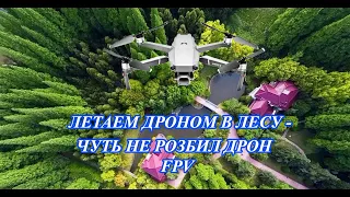 Летаем FPV дроном в лесу между деревьями - увидел нечто...