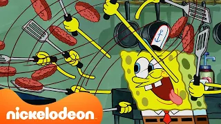 SpongeBob | Die BESTEN Mitarbeiter der Krossen Krabbe | Nickelodeon Deutschland