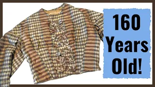 Examining a 160-Year-Old Antique Victorian Bodice // What a Teenager Wore in the 1860's