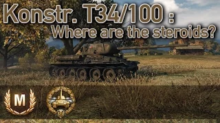 World of Tanks // Konštrukta T-34/100  (Where are the steroids?)