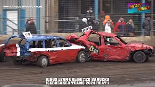 Kings Lynn Unlimited Banger Icebreaker 2024 Heat 1 Complete Race Edit
