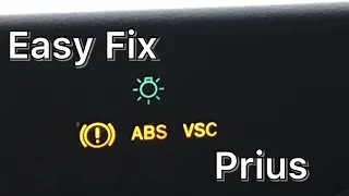 How to fix ABS VSC and Maintain ReqD lights Toyota Prius