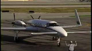 Rare Beech 2000A Starship 1 Departing BUR