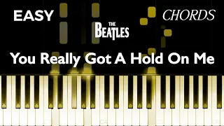 The Beatles - You Really Got A Hold On Me - EASY Piano CHORDS TUTORIAL by Piano Fun Play