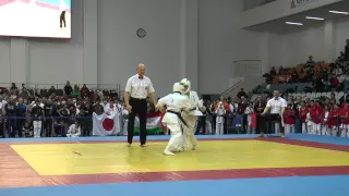 KWU-2014. Final - Hiroki Masuno vs. Karaev Djakhongir (Boys 12-13 years -35 kg)