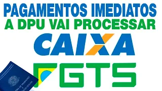 CAIXA VAI PAGAR DIRETO PELO CAIXA TEM  AINDA ESSE ANO A COTA DO FUNDO PIS PASEP NO FGTS DPU OFICIOU