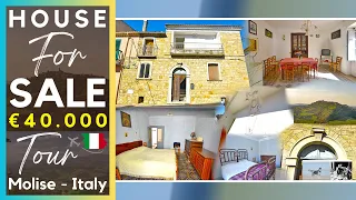 Full of Character Stone Home For Sale in Molise ITALY with Balcony and cellars Close to Sea 35 min