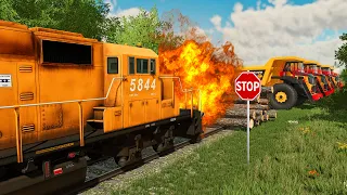 Arrêter le train sur Farming Simulator 22 (Possible ?)