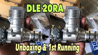 Unboxing & 1st Running DLE 20RA 20CC Engine Gasoline RC Plane