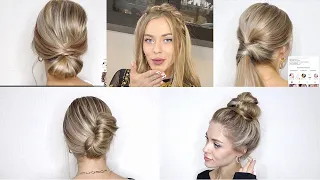 ТОП 5 ЛЕГКИХ И БЫСТРЫХ ПРИЧЕСОК НА КАЖДЫЙ ДЕНЬ | TOP 5 EASY TIKTOK HAIRSTYLES FOR SCHOOL/FOR WORK