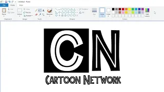 How to draw a Cartoon Network (Jurassic Park) logo using MS Paint | How to draw on your computer