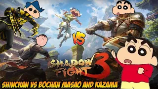 Shinchan vs bochan masao and kazama in shadow fight 3 😱 | shinchan playing shadow fight 🔥 | hindi