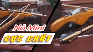 làm cây nỏ mini cực chất từ miếng gỗ vụn | How To Make a Draw Mini Crossbow | MỘC NHÂN DIY