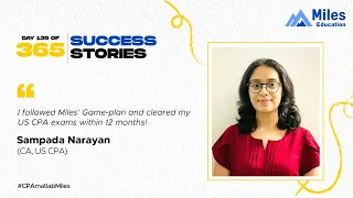 US CPA  Sampada Narayan | Day 139| 365 days, 365 success stories #Season2