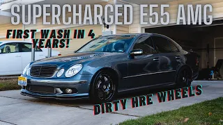 Mercedes Benz E55 AMG - FIRST WASH IN 4 YEARS! Plus Paint Correction and Ceramic Coating!