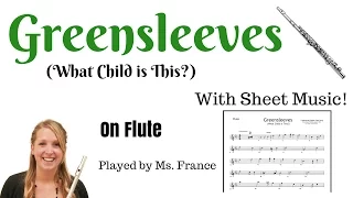 Greensleeves (What Child is This) - Flute Cover