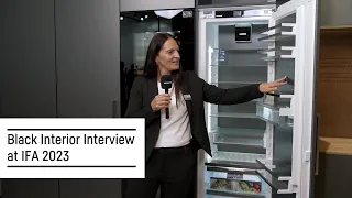 Black Interior Freestanding appliances Interview at IFA 2023 | Liebherr