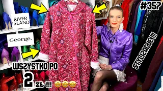 WSZYSTKO PO 2ZŁ !!! HAUL LUMPEKSOWY !!! PIĘKNE ZDOBYCZE Z SECOND HANDU !!! RIVER ISLAND/GEORGE #357