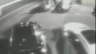 Surveillance video reveals naked man jumping on dealership cars